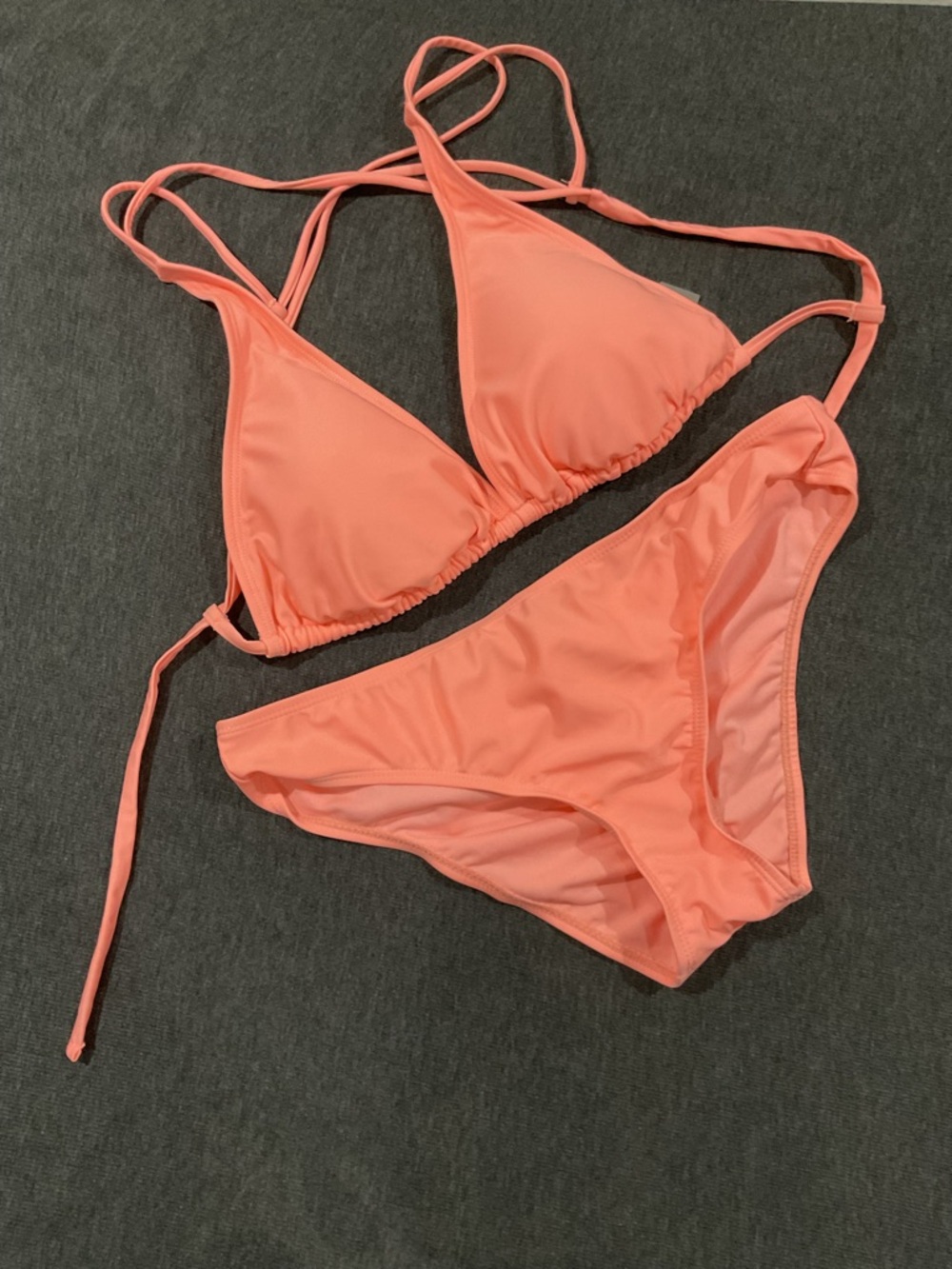 Hot Water Candy drop triangle Bikini Top and bikini bottom.